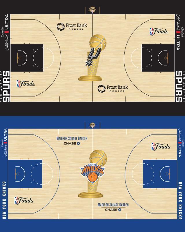 博鱼体育官方入口-经典回归！NBA总决赛地板迎回冠军金杯图案